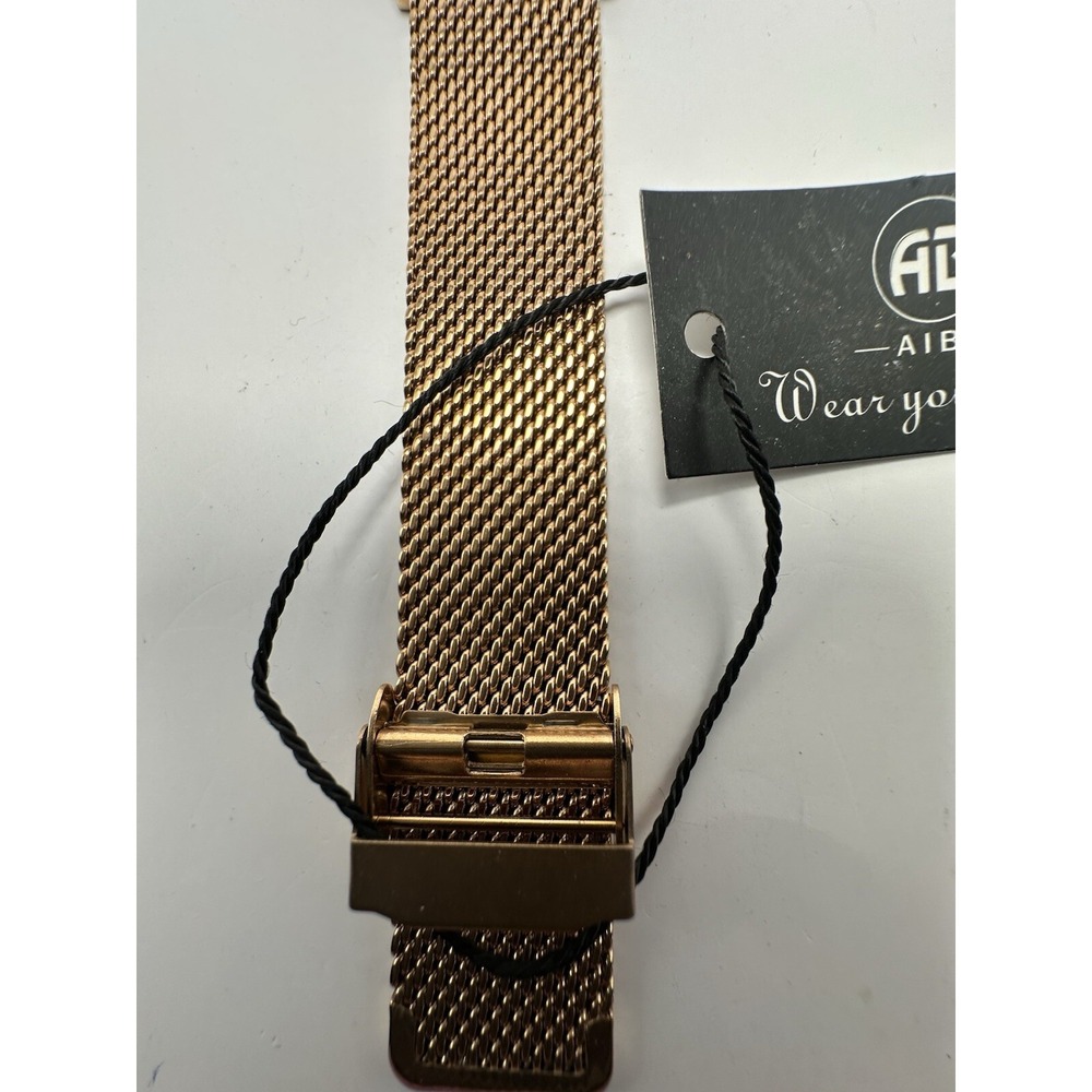 Aibi Ladies Watch New Battery 51103 40MM 9" Rose Gold Mesh Band B54 - Picture 5 of 12